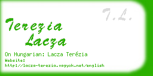 terezia lacza business card